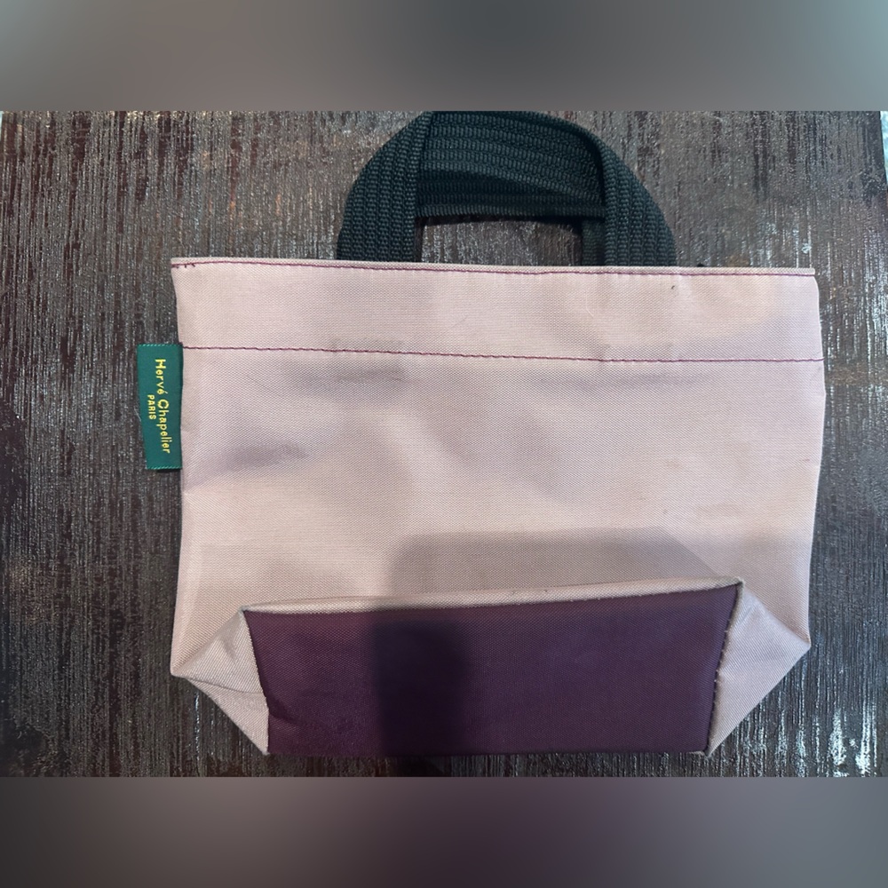 Herve Chapelier Paris Pink and Purple Tote Bag